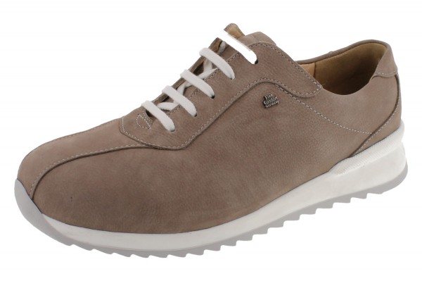 Finn Comfort Damen Schnürschuhe empfindliche Füße beige Nubukleder