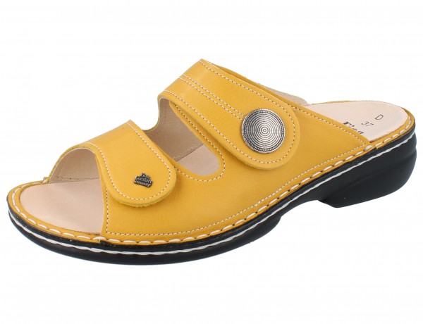 FINN COMFORT Sansibar Damen Pantolette gelb yellow/Pala