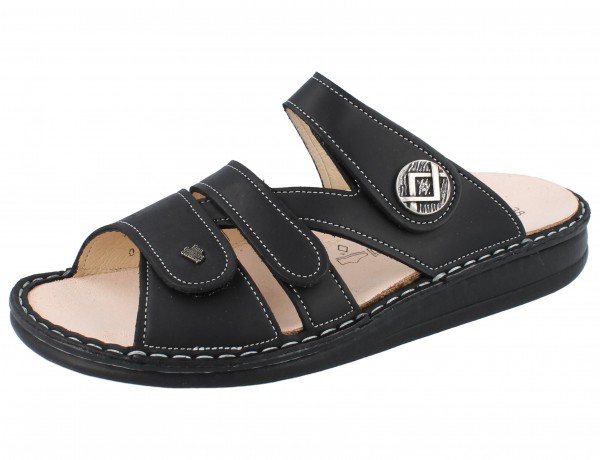 Finn Comfort Agueda Damen Pantolette schwarz Glattleder