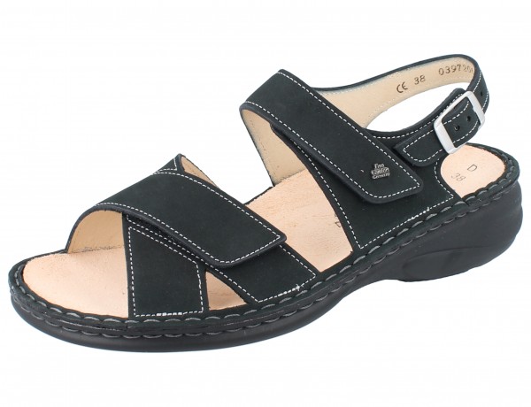 FINN COMFORT Linosa Damen Sandalen grau anthracite/Nubuk