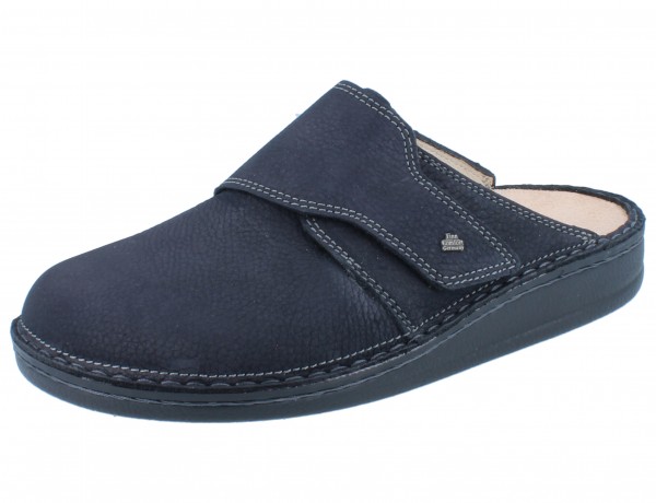 Finn Comfort Herren Clog blau Nubukleder