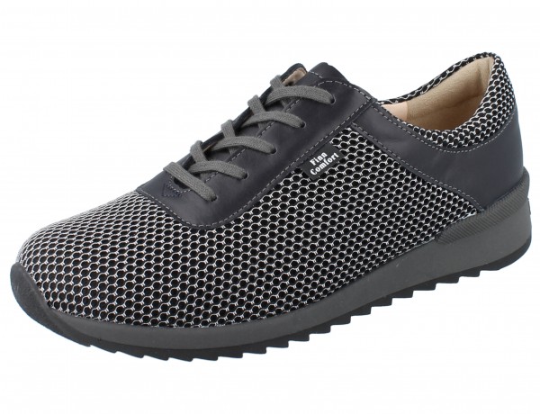 FINN COMFORT Cerritos Damen Halbschuhe grau silver/anthracite SportNet/Roxy