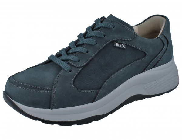 FINN COMFORT FINNCO Piccadilly Damen Herren Schnürschuhe petrol Nubukleder