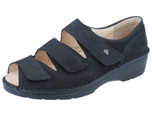 FINN COMFORT Ischia Damen Sandale schwarz Nubukleder