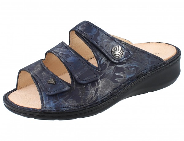 FINN COMFORT Carcina Damen Pantolette blau atlantic/Rifrello