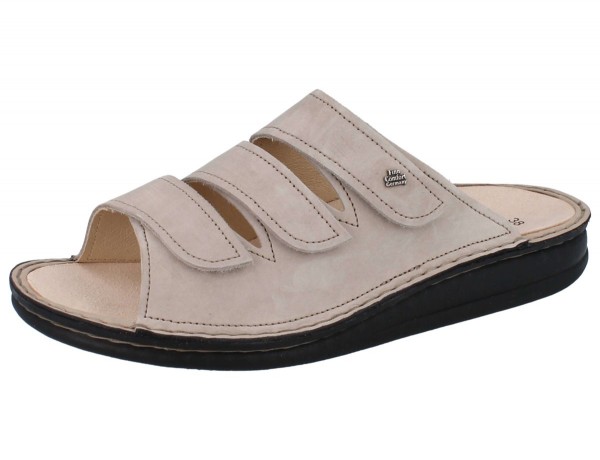 Finn Comfort unisex Hausschuhe beige Nubukleder