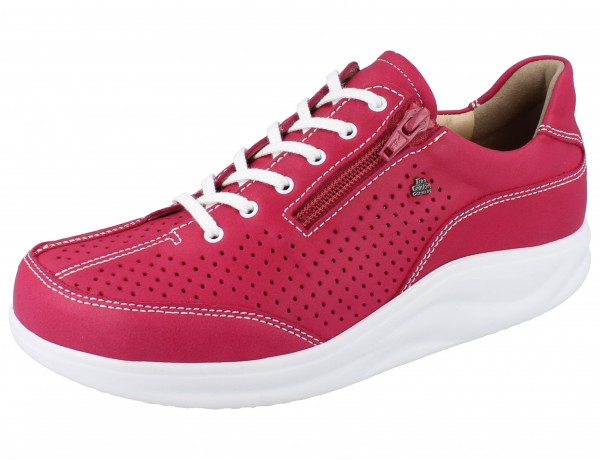 FINN COMFORT FINNAMIC Oze Damen Halbschuhe Schnürschuhe rot berra/Pala