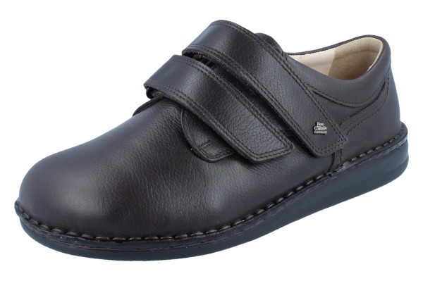 FinnComfort breite Damenkletthalbschuhe Herrenkletthalbschuhe braun Glattleder sensible Füße