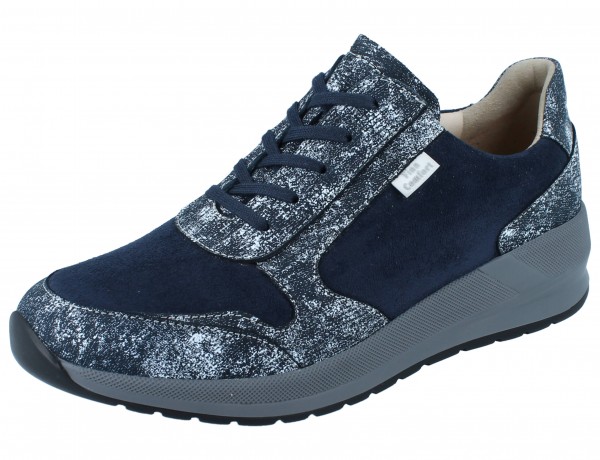 FINN COMFORT FINNSTRETCH Mori Damen Halbschuhe blau marine Isotta/Stretchcamo