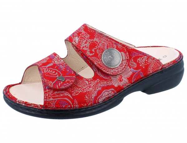 FINN COMFORT Sansibar Damen Pantolette rot Nubukleder