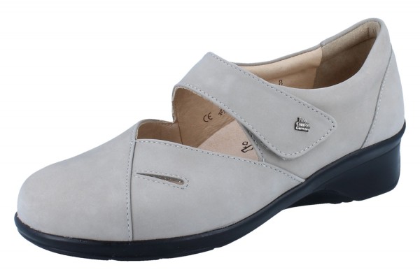 FINN COMFORT Damen Ballerina grau Nubukleder