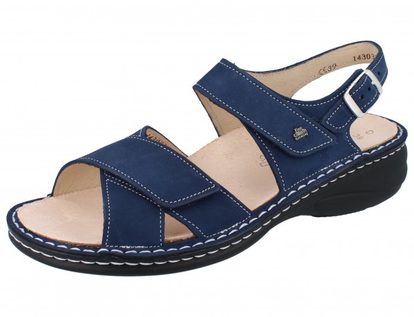 FINN COMFORT Linosa Damen Sandale blau Nubukleder