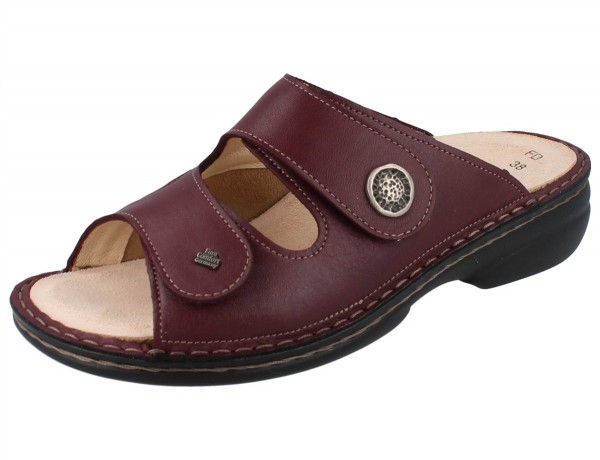 Finn Comfort Hallux Valgus Damen Pantolettenin bordeaux rot