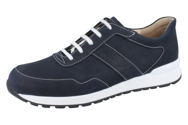 FINN COMFORT Prezzo Herren Halbschuhe blau Nubukleder