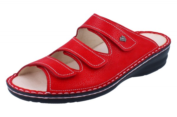 FINN COMFORT FINNSLIM Fumane Damen Pantolette rot Nubukleder