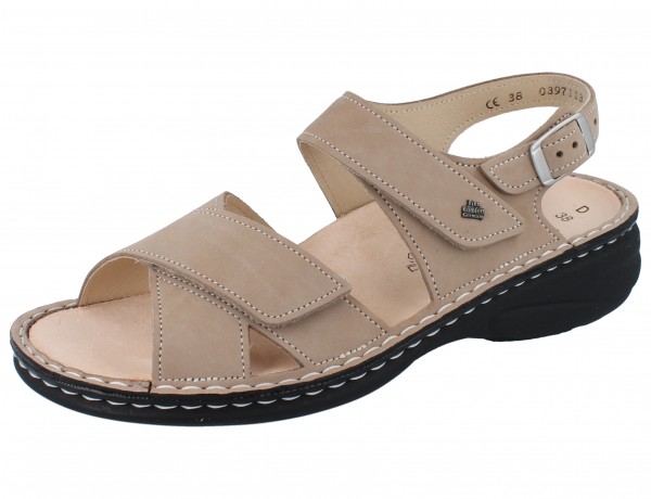 FINN COMFORT Linosa Damen Sandalen beige/Nubuk