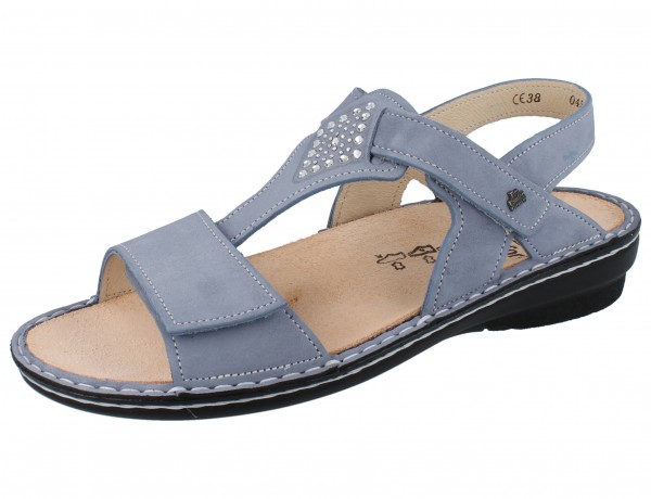 FINN COMFORT Calvia Damen Sandale blau lightblue/Nubuk
