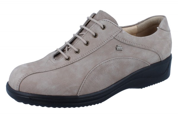 FINN COMFORT Oviedo Damen Halbschuhe Schnürschuhe beige/braun rock/BearReno