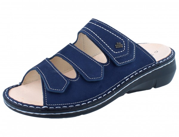 FINN COMFORT Kailua Damen Pantolette blau atoll/Nubuk