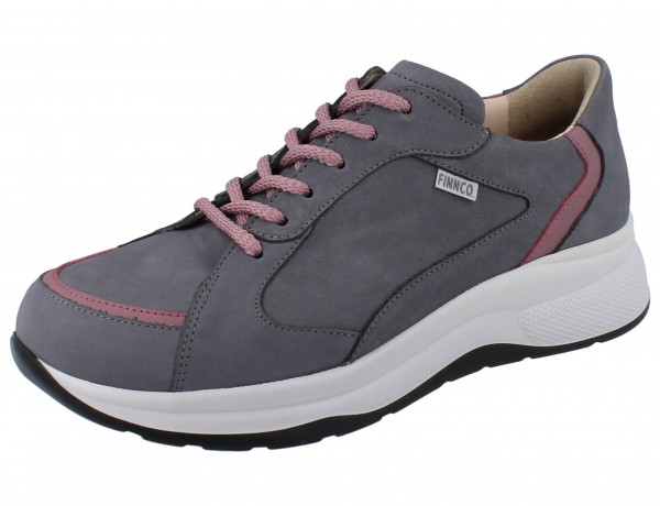 FINN COMFORT FINNCO Piccadilly Damen Halbschuhe grau grey/rose Patagonia/Nappa