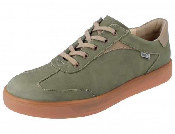 FINN COMFORT FINNCO Interlagos Herren Halbschuhe farngrün Nubukleder