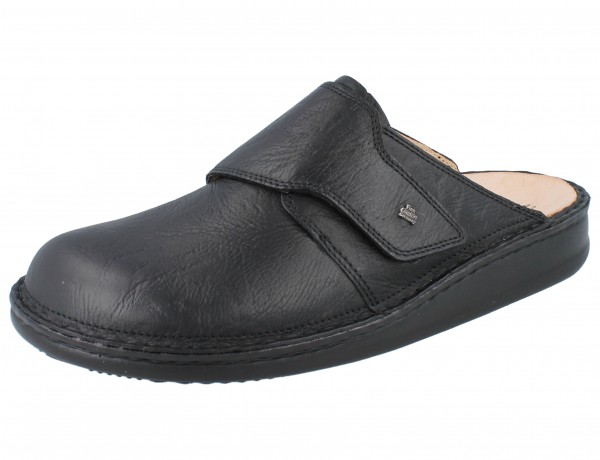 Finn Comfort Amalfi Damen und Herren Clog schwarz Glattleder