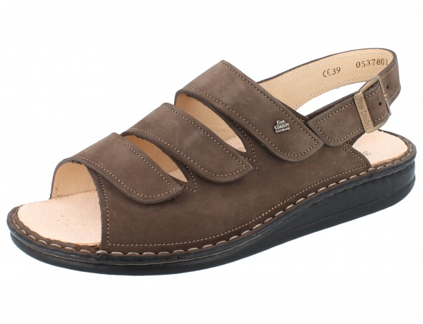 FINN COMFORT Sylt Herren Sandale braun ebony/Nabuk