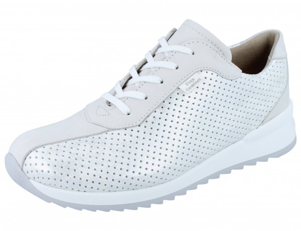 FINN COMFORT FINNSTRETCH Melk Damen Halbschuhe weiss bianco Nubuk/StretchPaloma