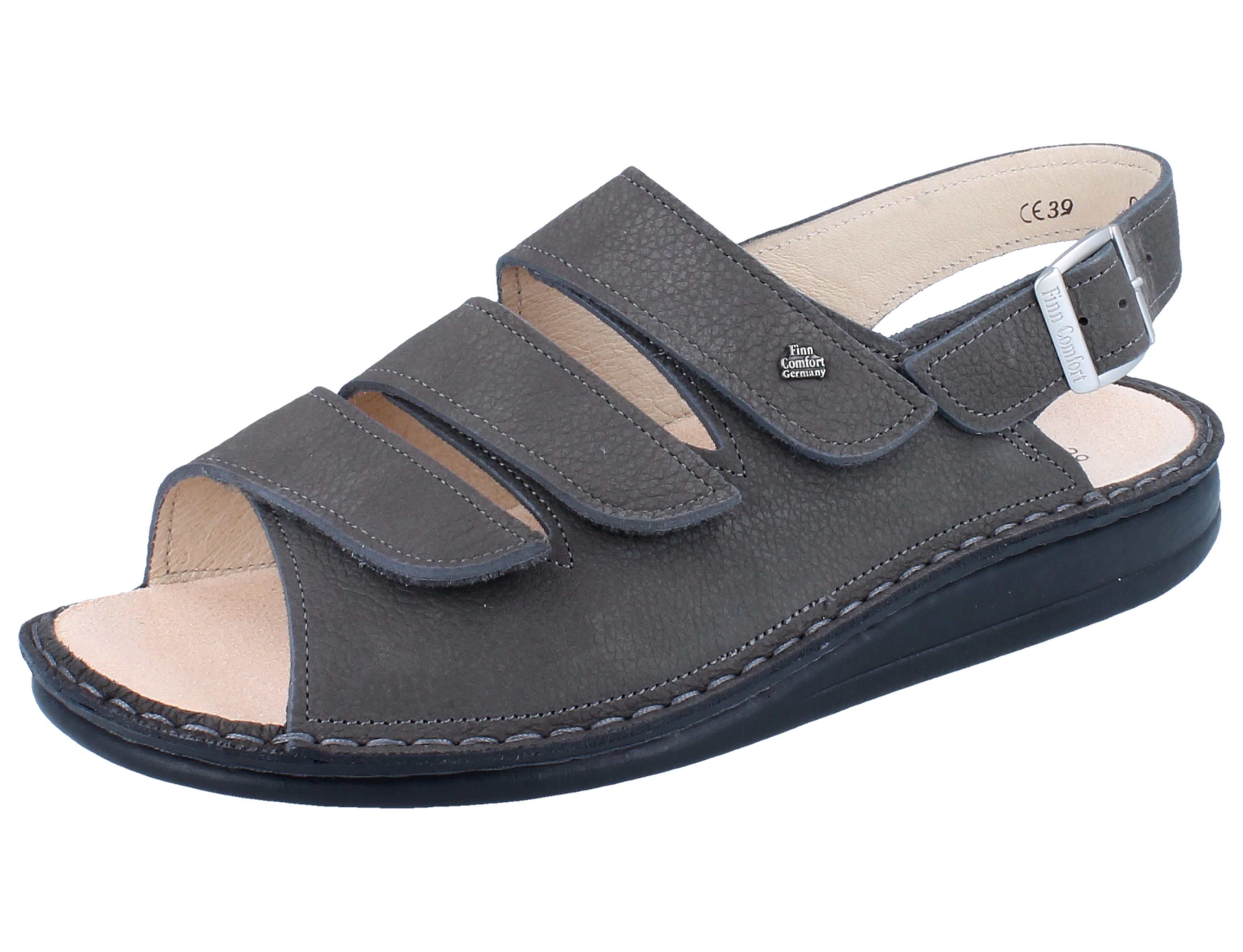 Finn Comfort Sylt Herrensandale grau kaufen