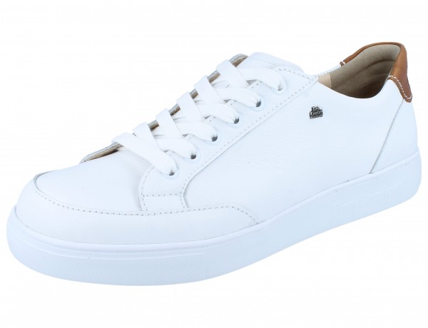 Finn Comfort Brandon Herren Sneaker weiß Glattleder