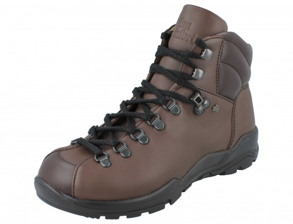 Finn Comfort Damenwanderschuhe Herrenwanderschuhe Wanderstiefel braun Glattleder