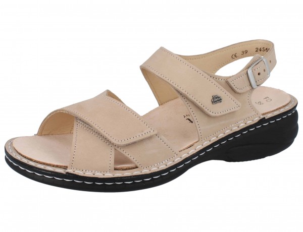 FINN COMFORT Linosa Damen Sandalen beige Nubuk