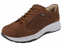 Finn Comfort trendige Herren Schnürhalbschuhe mit hellem Sohlenrand aus Nubukleder in Braun  Finn Comfort trendige Herren Schnürhalbschuhe mit hellem Sohlenrand aus Nubukleder in Braun