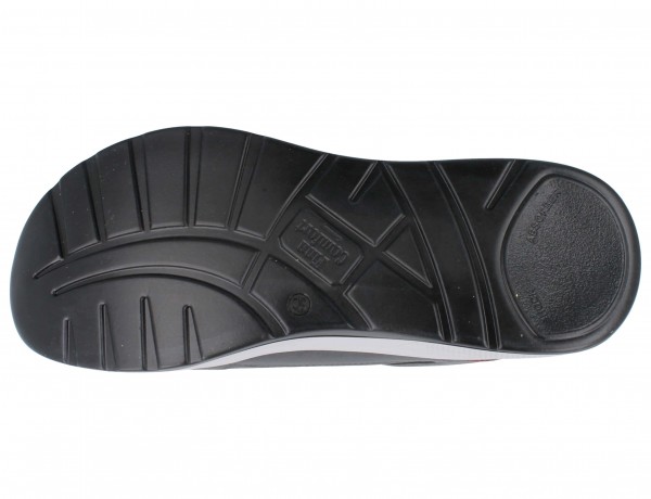 trendiger Damensneaker aus grau schimmerndem Glattleder mit losen Einlagen