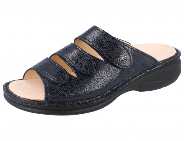 FINN COMFORT Hellas Damen Pantolette blau indigo/Break