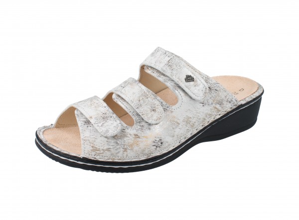 FINN COMFORT Pisa Damen Pantolette grau mehrfarbig stone/Berna