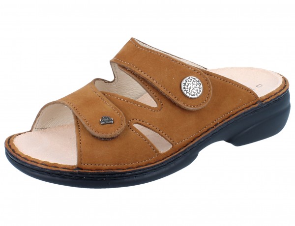 FINN COMFORT Torbole Damen Pantolette braun brandy/Nubuk