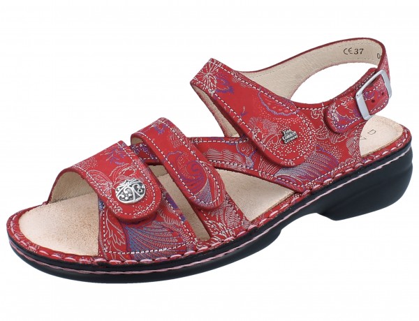 FINN COMFORT Gomera Damen Sandale rot Nubukleder