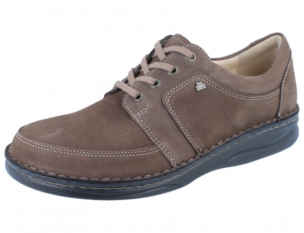 FINN COMFORT Norwich Herren Halbschuhe Schnürschuhe braun espresso/kaffee Nubuk