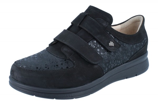 FINN COMFORT Reims Damen Halbschuhe Kletthalbschuhe schwarz Buggy/Estelar