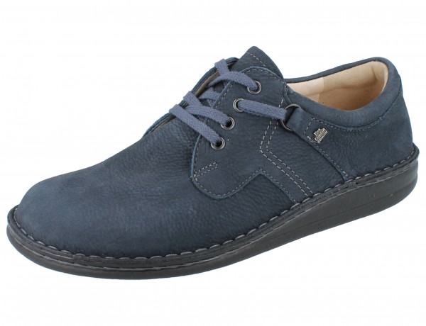 FINN COMFORT Vaasa Herren Halbschuhe Schnürschuhe blau marine/Mustang