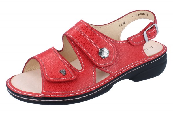 FINN COMFORT Milos Damen Sandale rot signalred/Eldora
