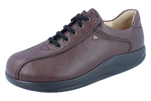 FINN COMFORT FINNAMIC Watford Herren Halbschuhe Schnürschuhe braun teak/Panama