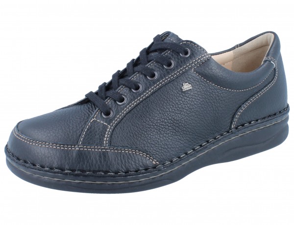 FINN COMFORT Nantes Herren Schnürhalbschuhe schwarz Leder