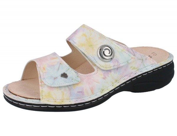 Finn Comfort Damen Hausschuhe pastell mit Klettverschluss und Wechseleinlagen