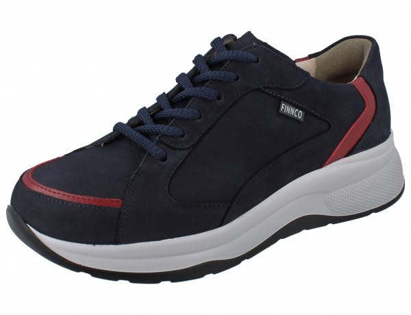 FINN COMFORT FINNCO Piccadilly Damen Halbschuhe blau/rot atlantic/red Patagonia