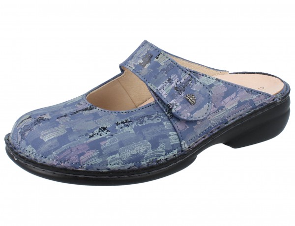 FINN COMFORT Stanford Damen Clogs blau seablue/Tayfun