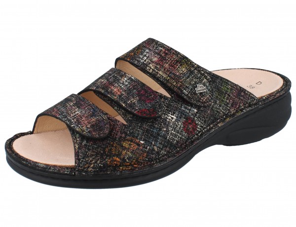 FINN COMFORT Hellas Damen Pantolette mehrfarbig multi/Brokat