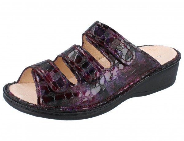 FINN COMFORT Pisa Damen Pantolette rot/lila viola/Odessa