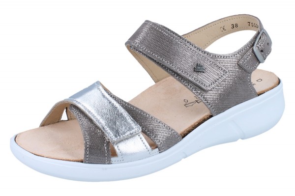 FINN COMFORT Nadi Damen Sandale beige Nubukleder